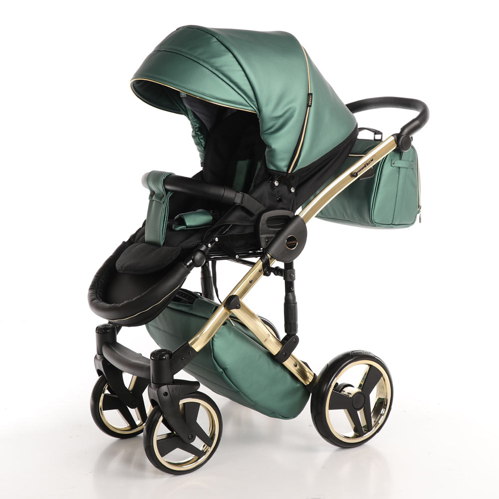 Kočárek JUNAMA FLUO 02, V2 2022 zelený