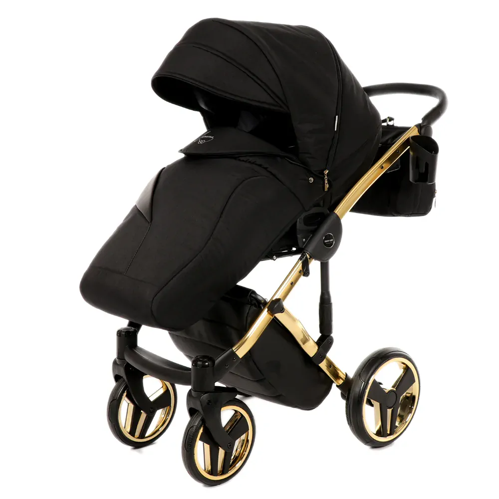 Kočárek JUNAMA DIAMOND, 2020 + autosedačka CYBEX Aton 05 black