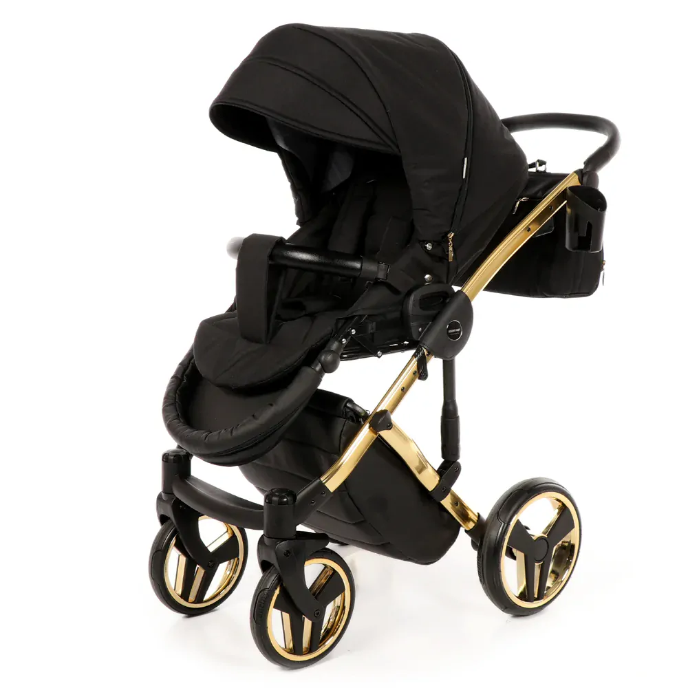 Kočárek JUNAMA DIAMOND, 2020 + autosedačka CYBEX Aton 05 black