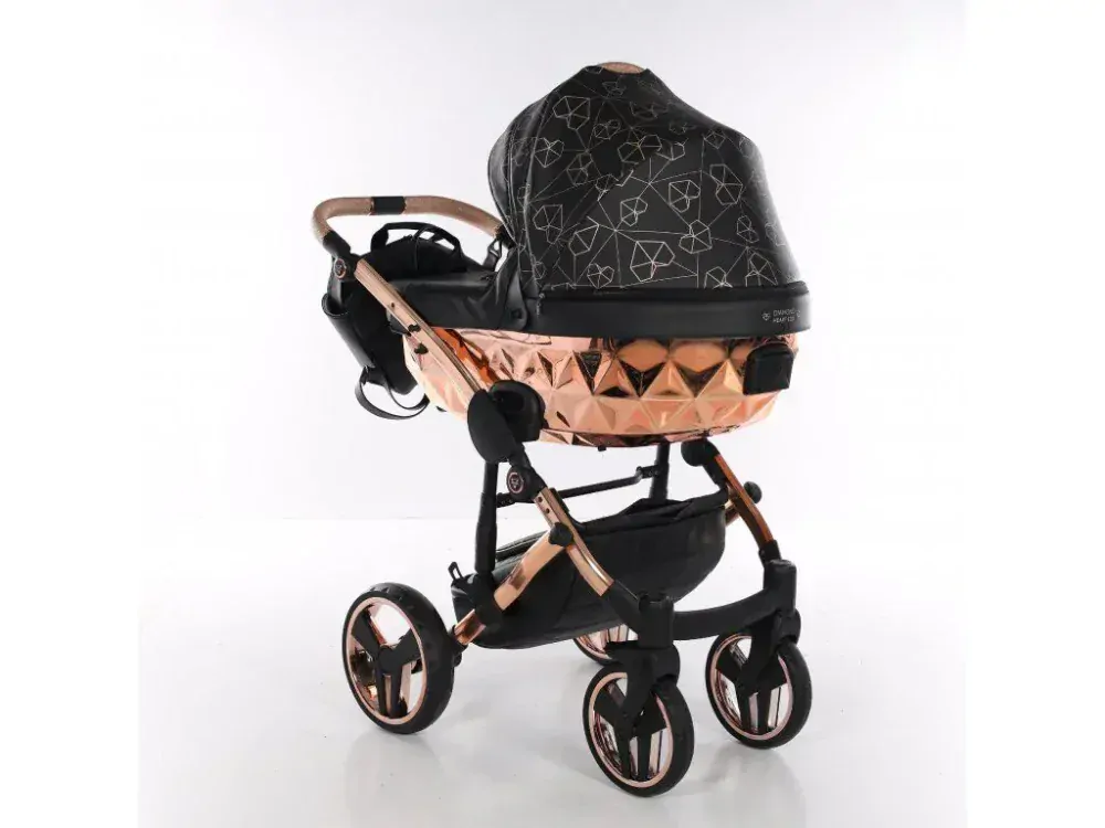 Junama Kočárek Heart 02 Black Copper