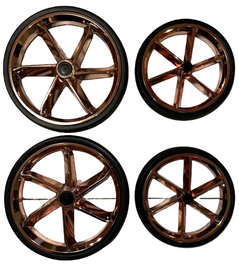 Sada koleček JUNAMA 4 ks,GOLD,SILVER,COOPER,BLACK