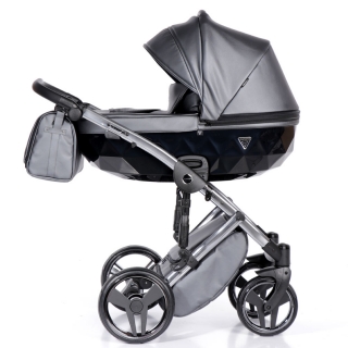 Kočárek JUNAMA FLUO 05, V2 2022 stříbrný